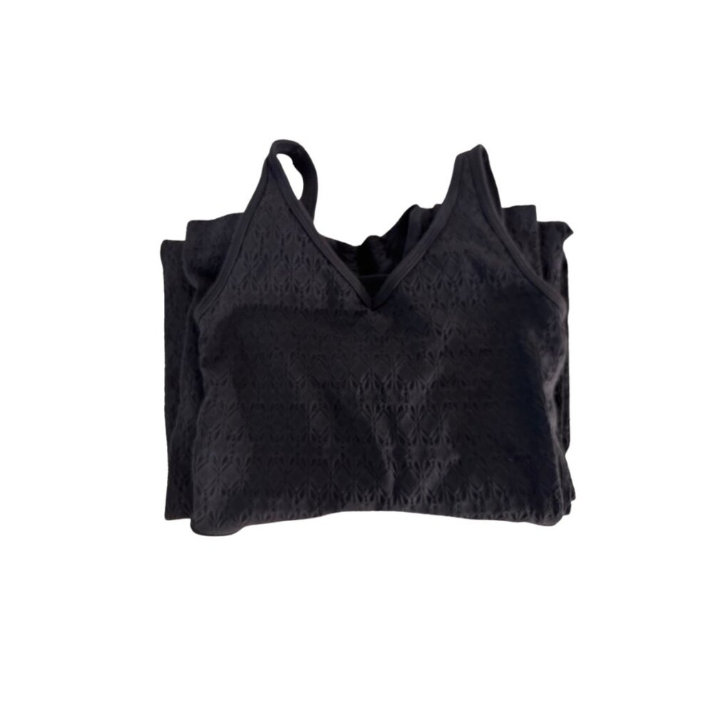 JoyLab Textured Black Jumpsuit, Size XS